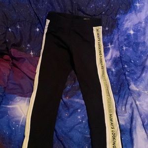 It says always look forward in bold letters